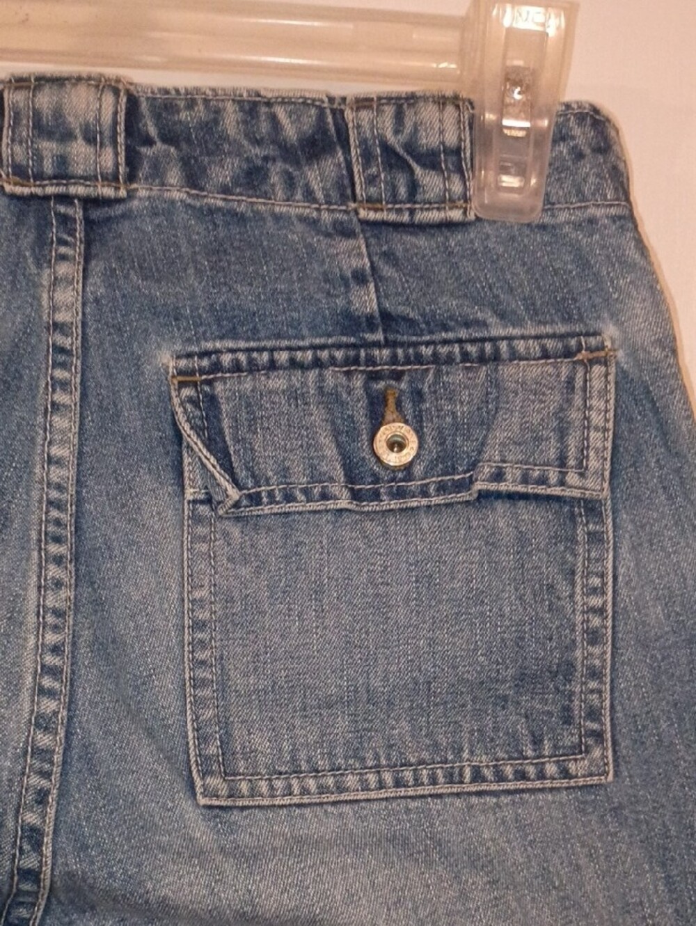 GAP Light Blue Flare Jeans with Utility Pockets 90s Denim - Picture 9 of 9